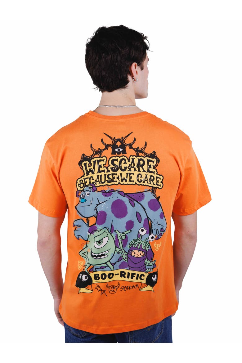 Pixar Short Sleeve T-Shirt, Alternate, color, Monsters Boo Orange