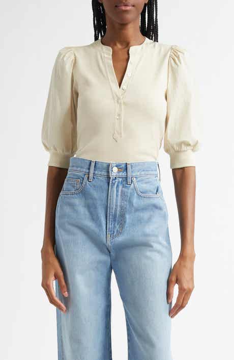 Veronica Beard Coralee Front Button Blouse