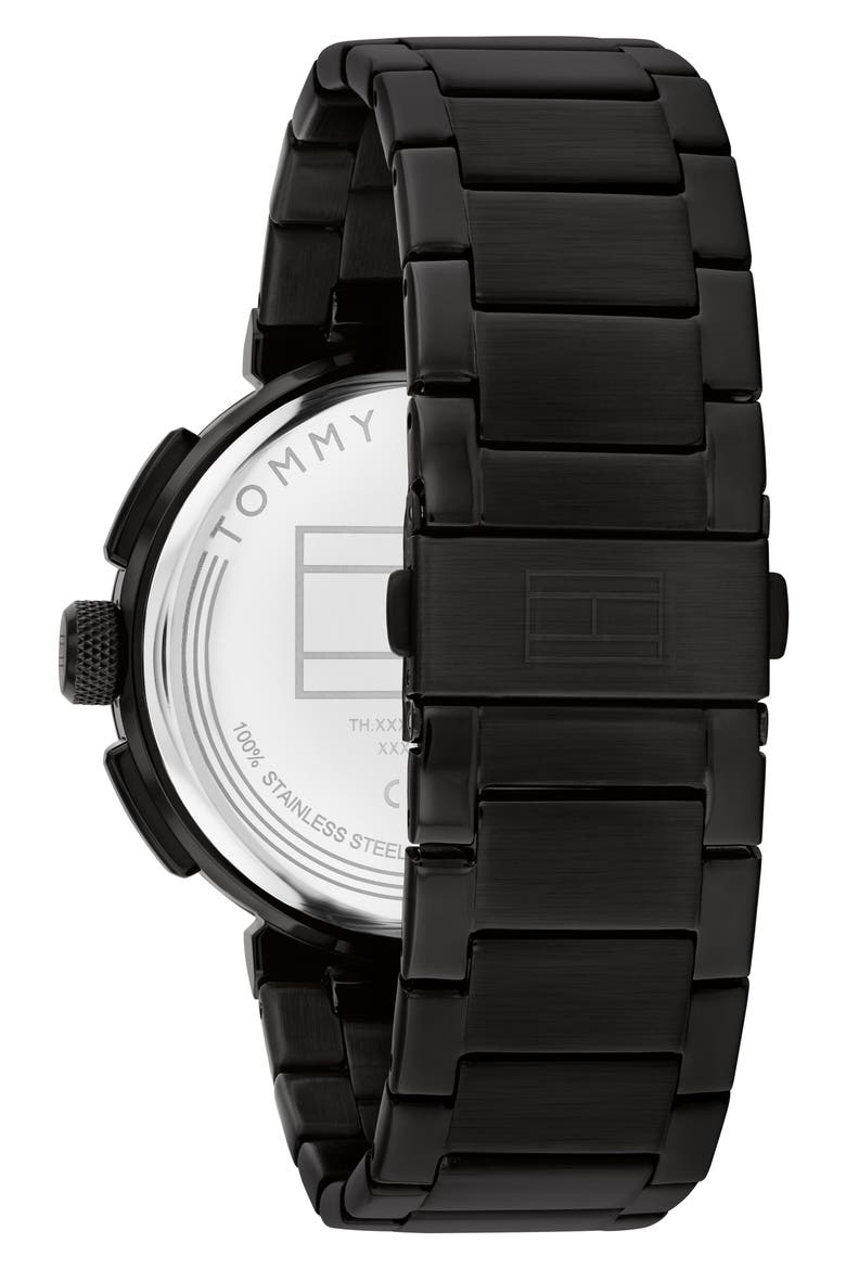 Lorenzo Multifunction Bracelet Watch, Alternate, color, BLACK