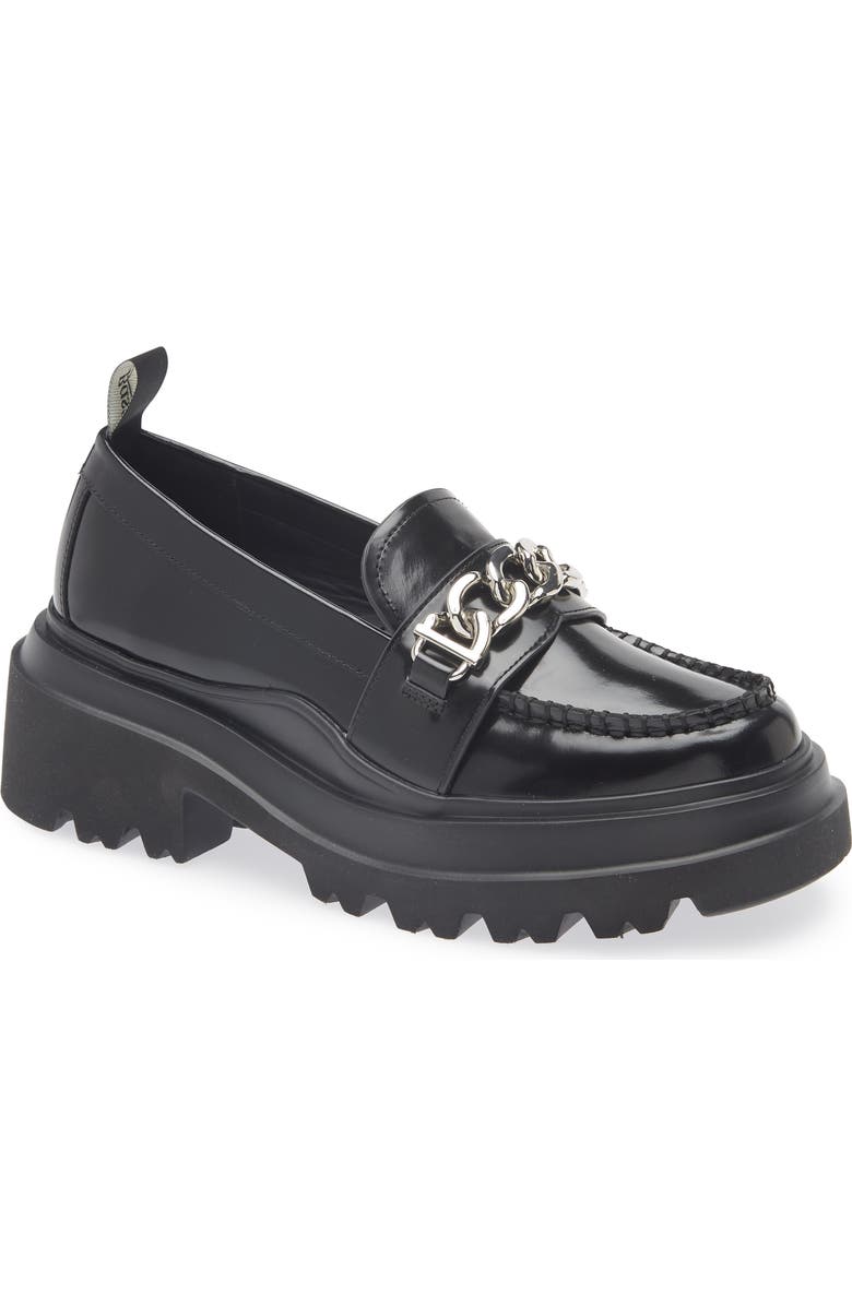 G.H.BASS Chain Lug Sole Platform Loafer, Main, color,