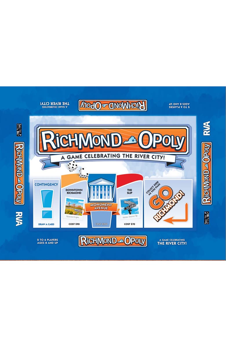 Late for the Sky Richmondopoly Monopoly Board Game, Main, color, Multicolored