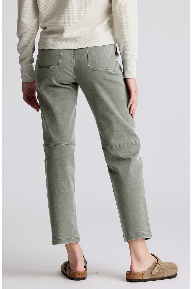 Folly Straight Leg Ankle Stretch Cotton Twill Pants, Alternate, color, SMOKEY OLIVE