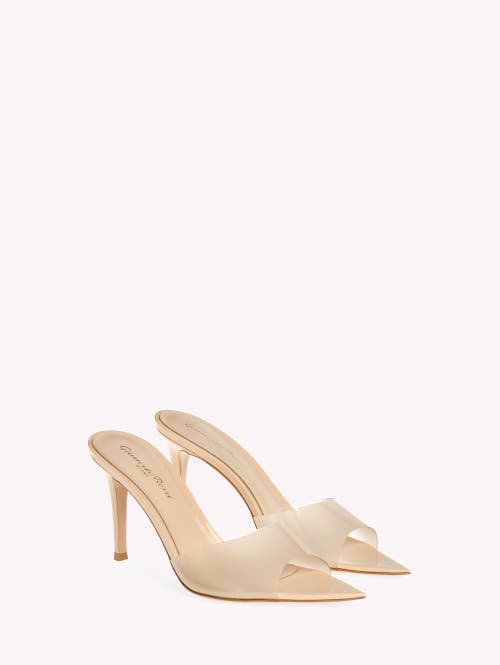 Gianvito Rossi Heeled Mule Elle 85 In Beige