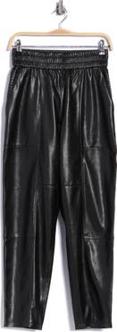 BOSS Faux Leather Joggers