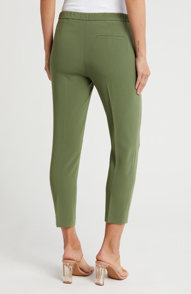 Theory Treeca Pull-On Trousers, Alternate, color, Bright Olive