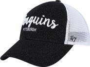 '47 Women's '47 Black/White Pittsburgh Penguins Encore MVP Trucker Snapback Hat