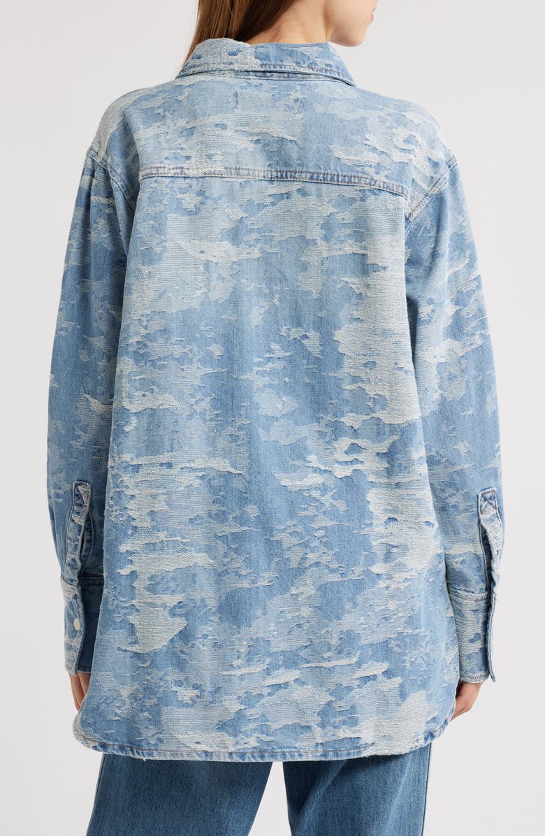PTCL Camouflage Jacquard Denim Shacket, Alternate, color,