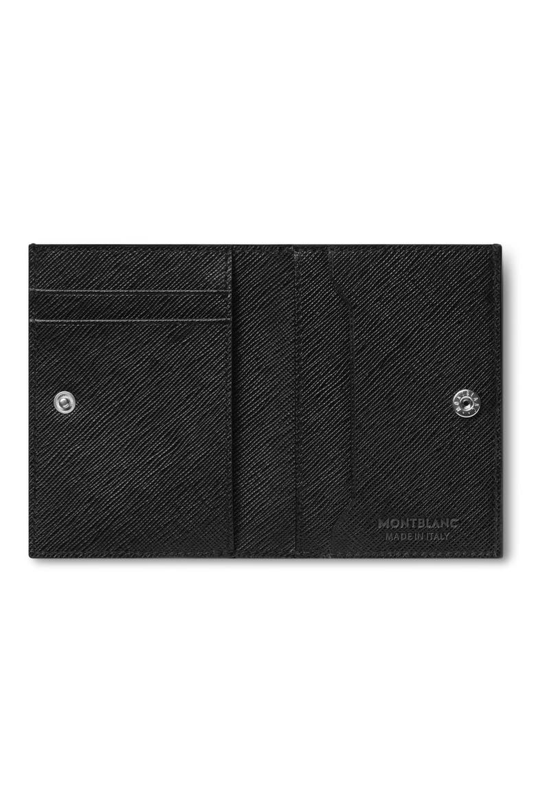 Mini Sartorial Leather Bifold Wallet, Alternate, color, BLACK