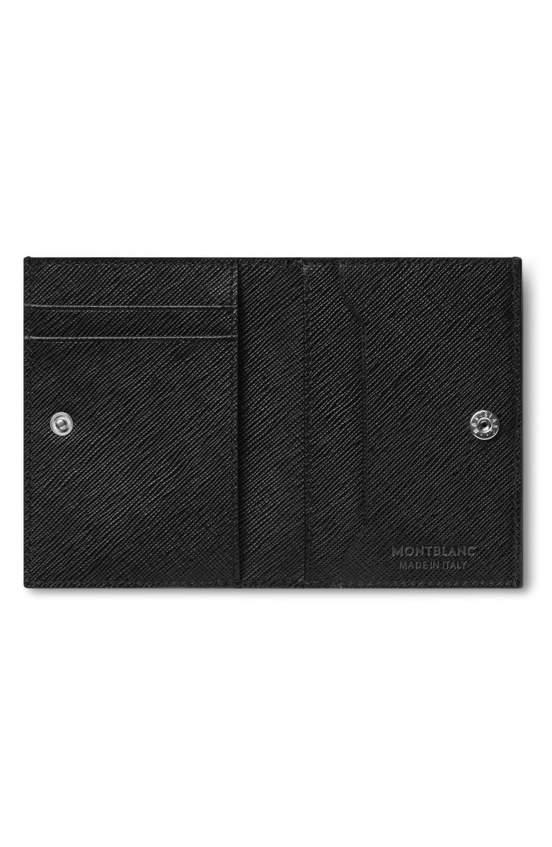 Montblanc Mini Sartorial Leather Bifold Wallet, Alternate, color, Black
