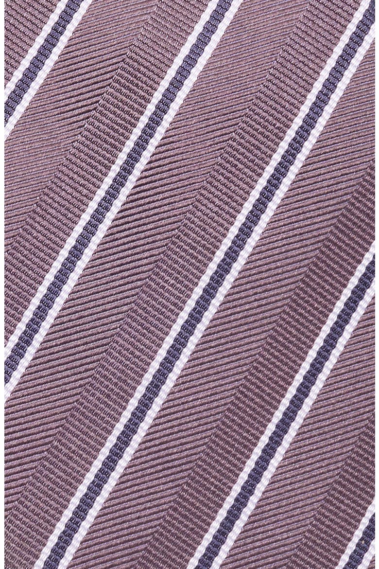 Stripe Silk Tie, Alternate, color, MEDIUM PURPLE