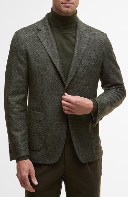 Barbour Armstrong Mélange Knit Sport Coat In Green