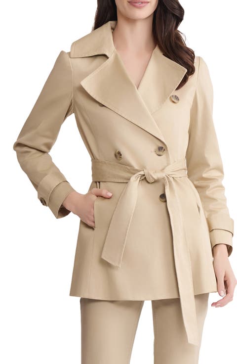 Double Breasted Trench Coat (Regular & Petite)