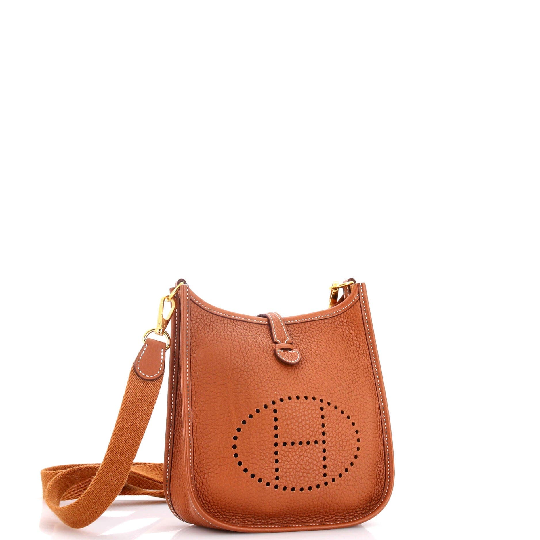 Pre-Owned Hermes Evelyne Bag Gen III Clemence TPM, Alternate, color, Gold