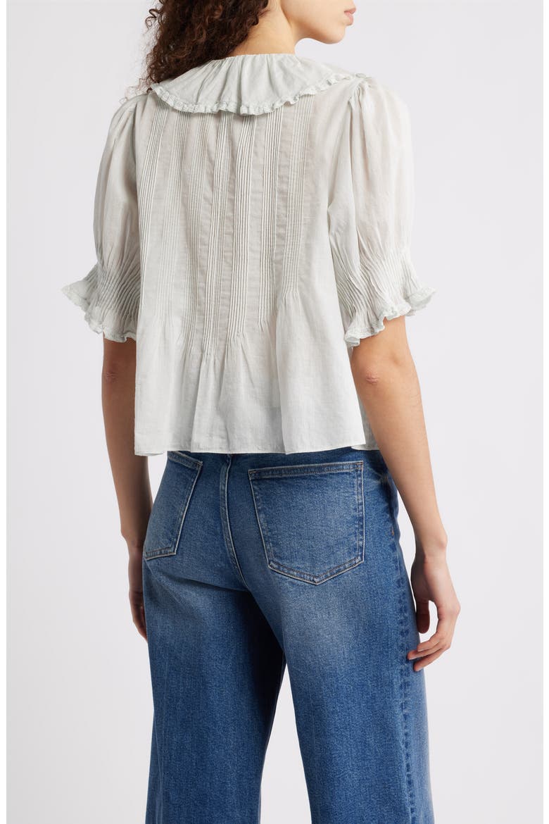 Henri Organic Cotton Voile Top, Alternate, color, ALICE BLUE