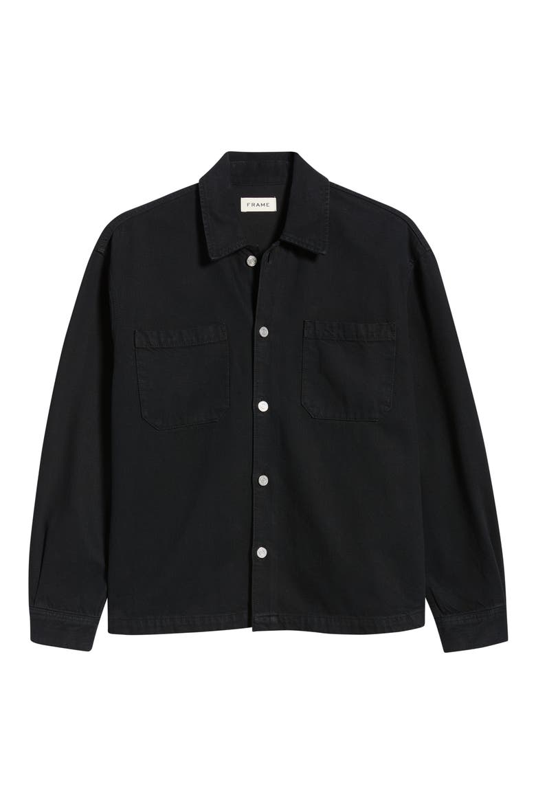 Cotton Blend Denim Shirt Jacket, Alternate, color, SHARP