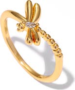 LA MENO Dragonfly Glow Ring