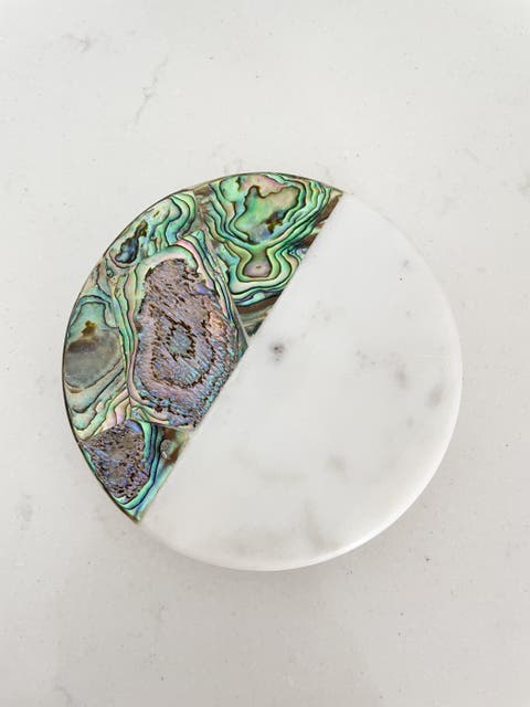 Rainbow Eucalyptus Marble Candle