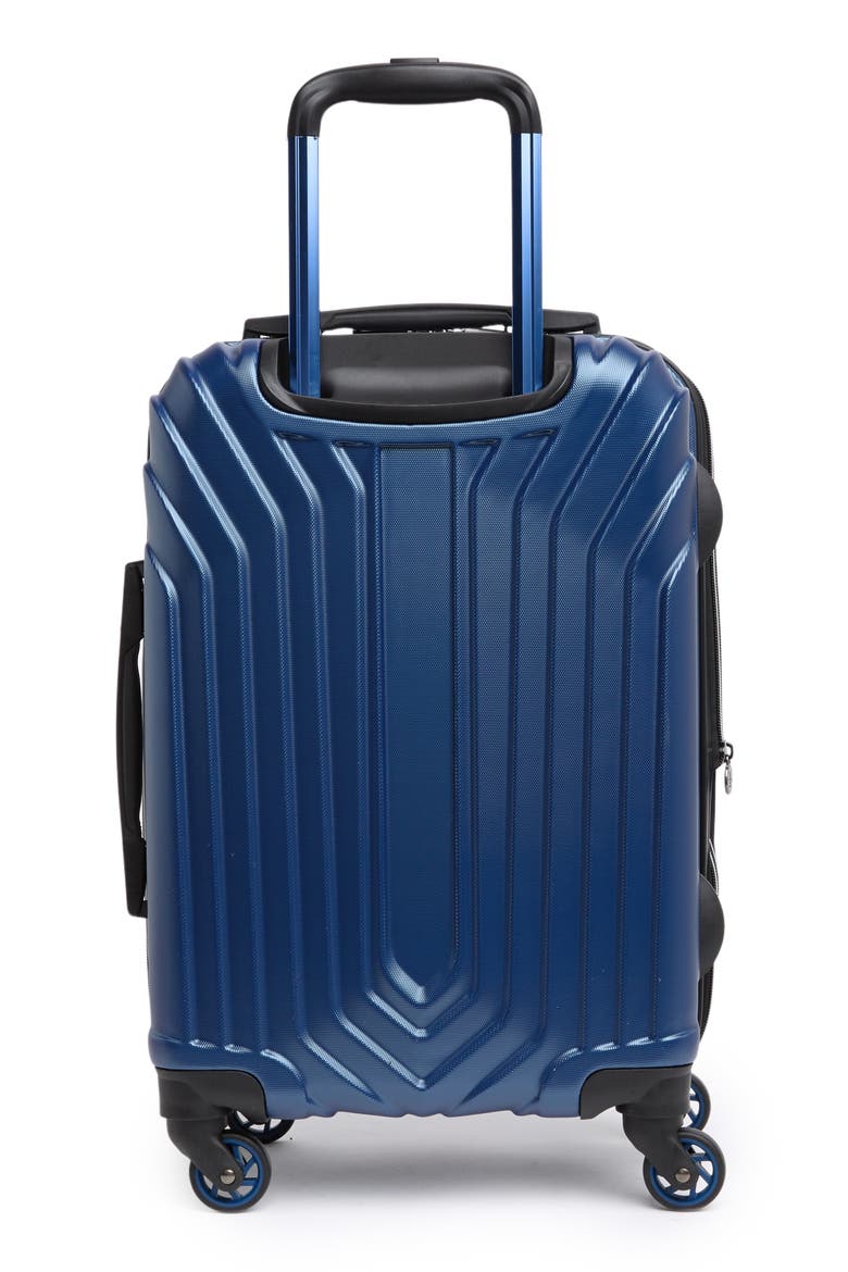 Blake 21-Inch Hardside Carry-On Spinner Luggage, Alternate, color, METALLIC BLUE