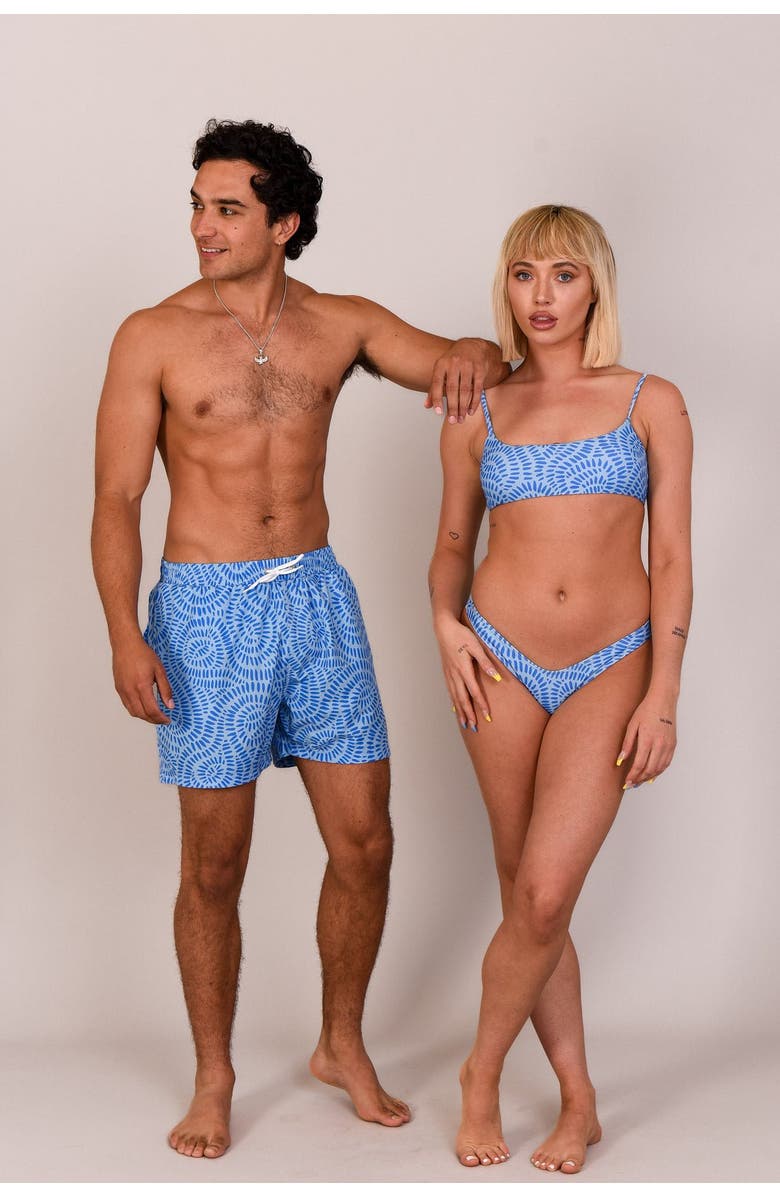 OOSC Moroccan Dream Brazilian Bikini Bottoms, Alternate, color, Blue