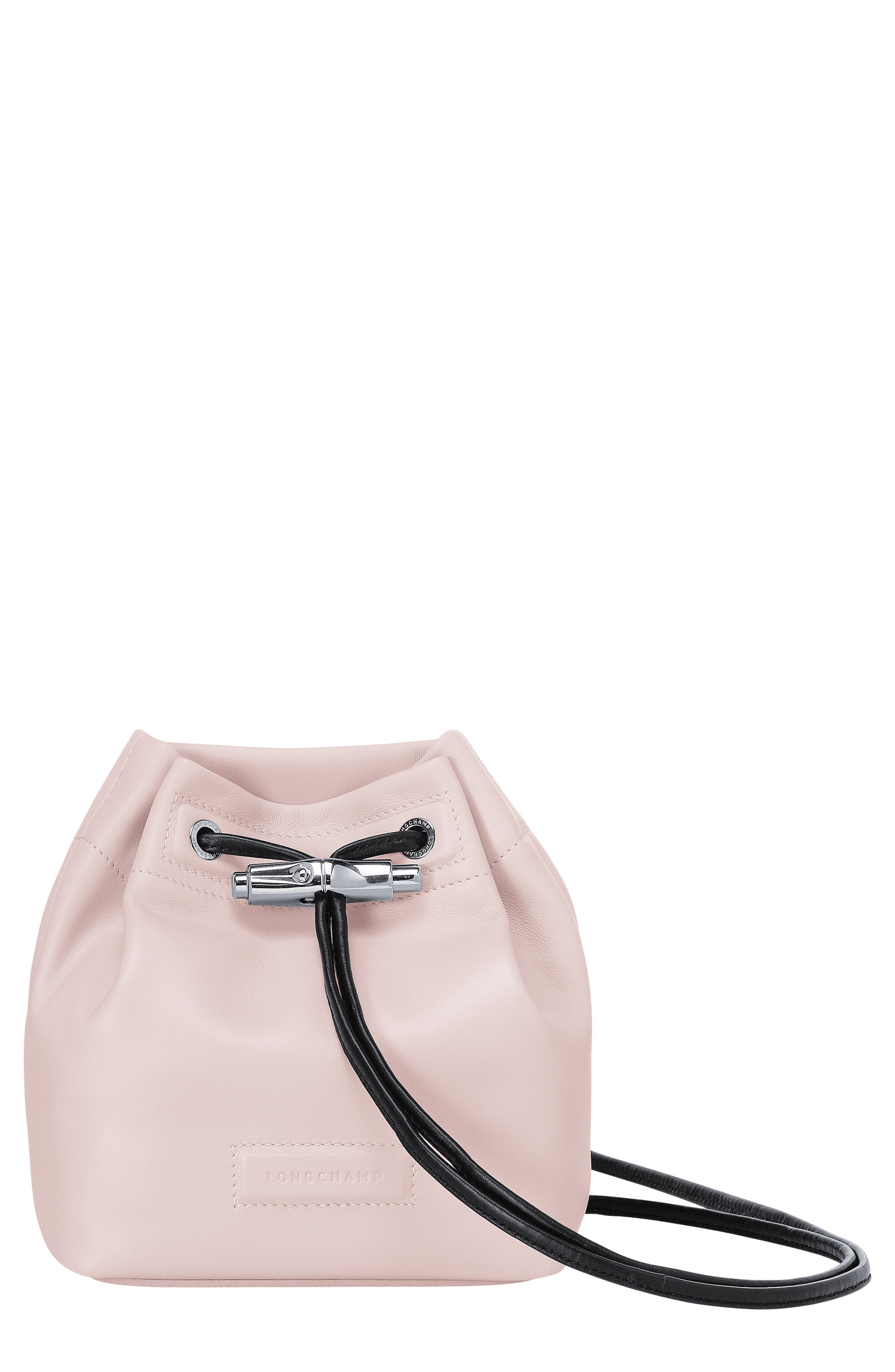 Longchamp Mini Roseau Lambskin Leather Bucket Bag