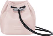 Longchamp Mini Roseau Lambskin Leather Bucket Bag