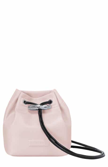 Longchamp Mini Roseau Lambskin Leather Bucket Bag