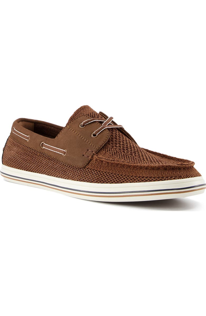 Dune London Burnner Knit Boat Shoe, Main, color,