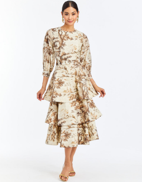 Mestiza New York Rhonda Convertible Midi Dress in Brown 