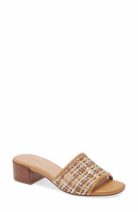 Calli Single Band Block Heel Slide Sandal