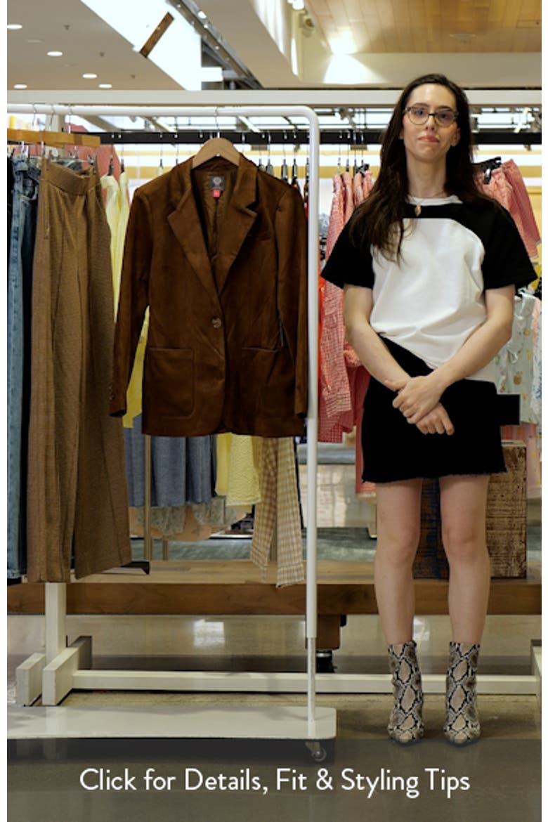 Faux Suede Blazer video