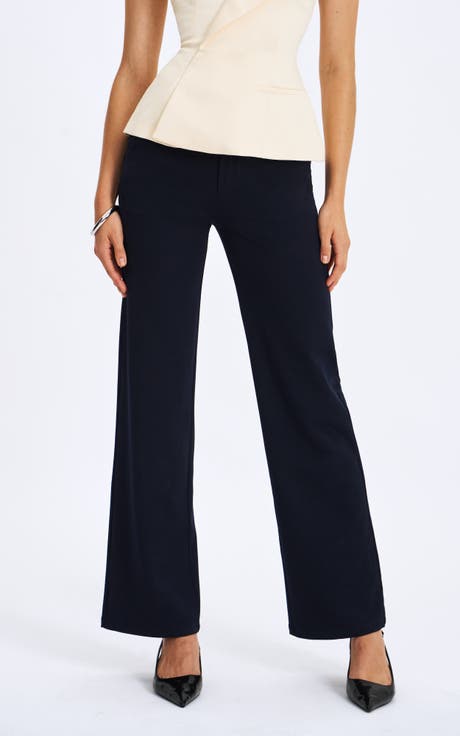 Yanin Low-Rise Straight Leg Pants