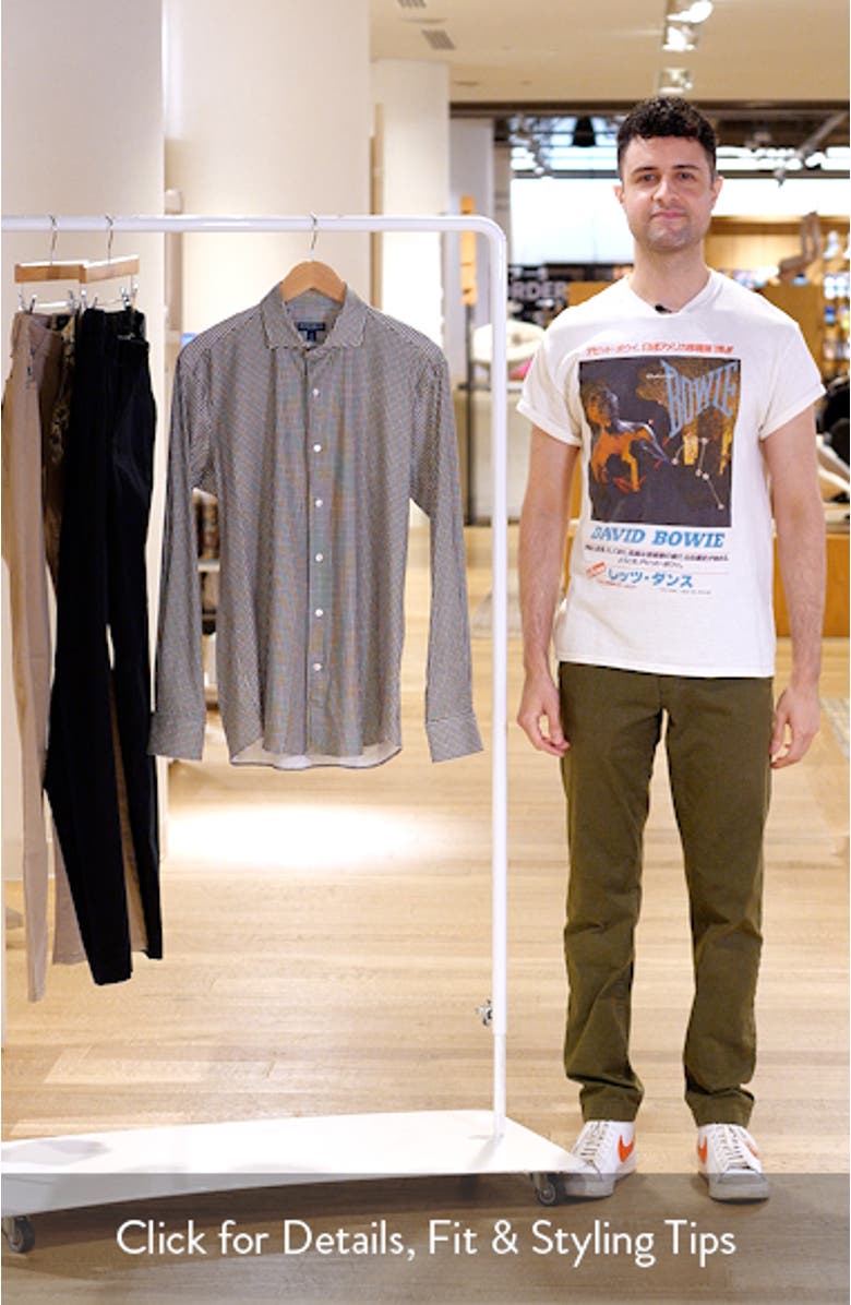 Crown Crafted Excursionist Flex Gingham Button-Up Shirt, sales video thumbnail