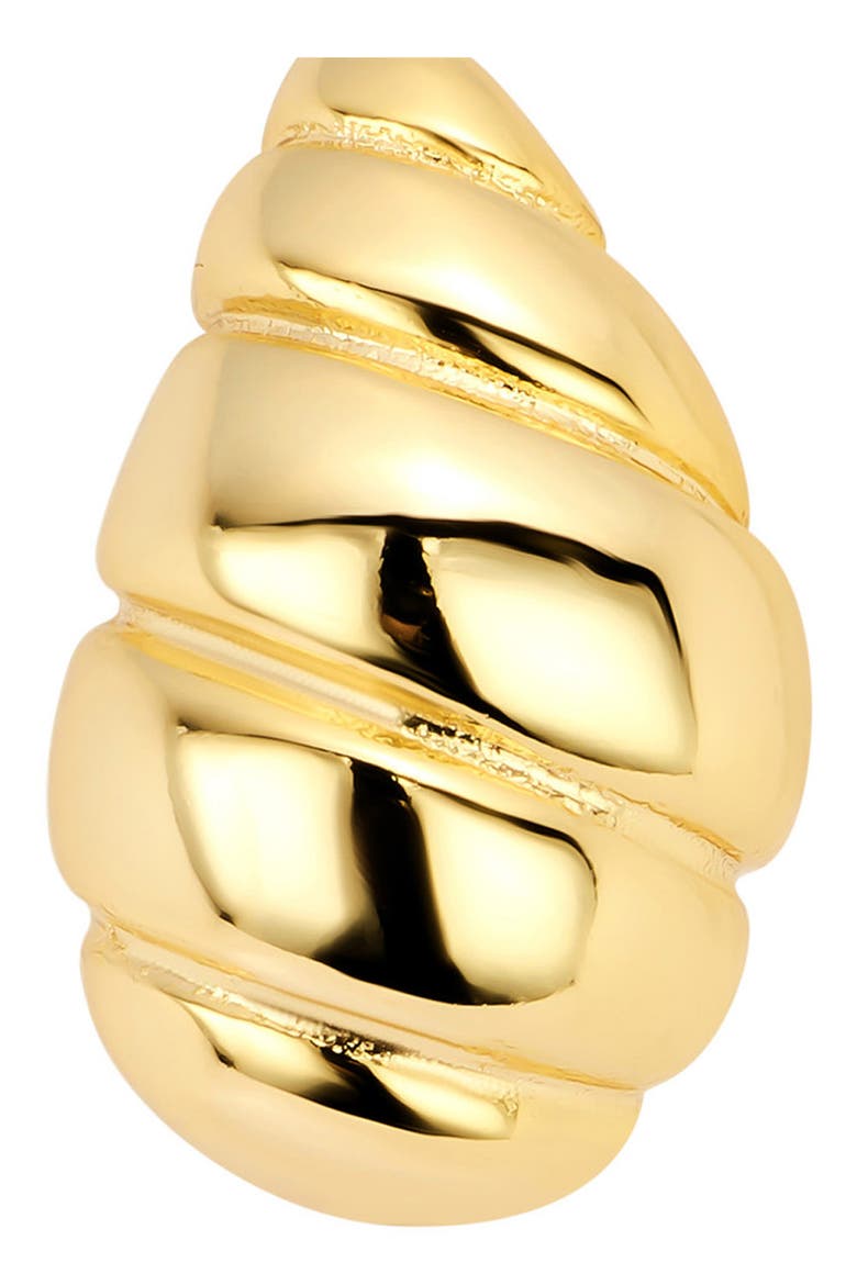 Modern Muse Rib Domed Stud Earrings, Alternate, color, GOLD