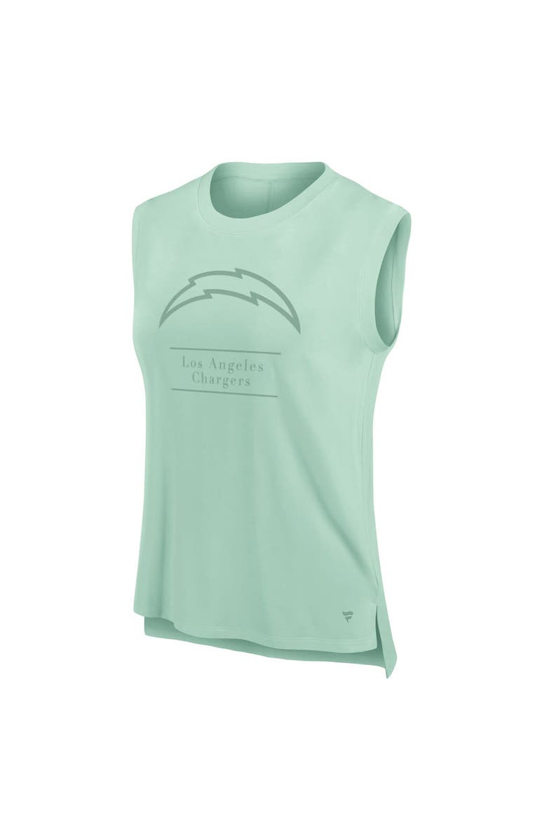 FANATICS Women's Fanatics Mint Los Angeles Chargers Studio Embrace Tank Top, Alternate, color, Mint
