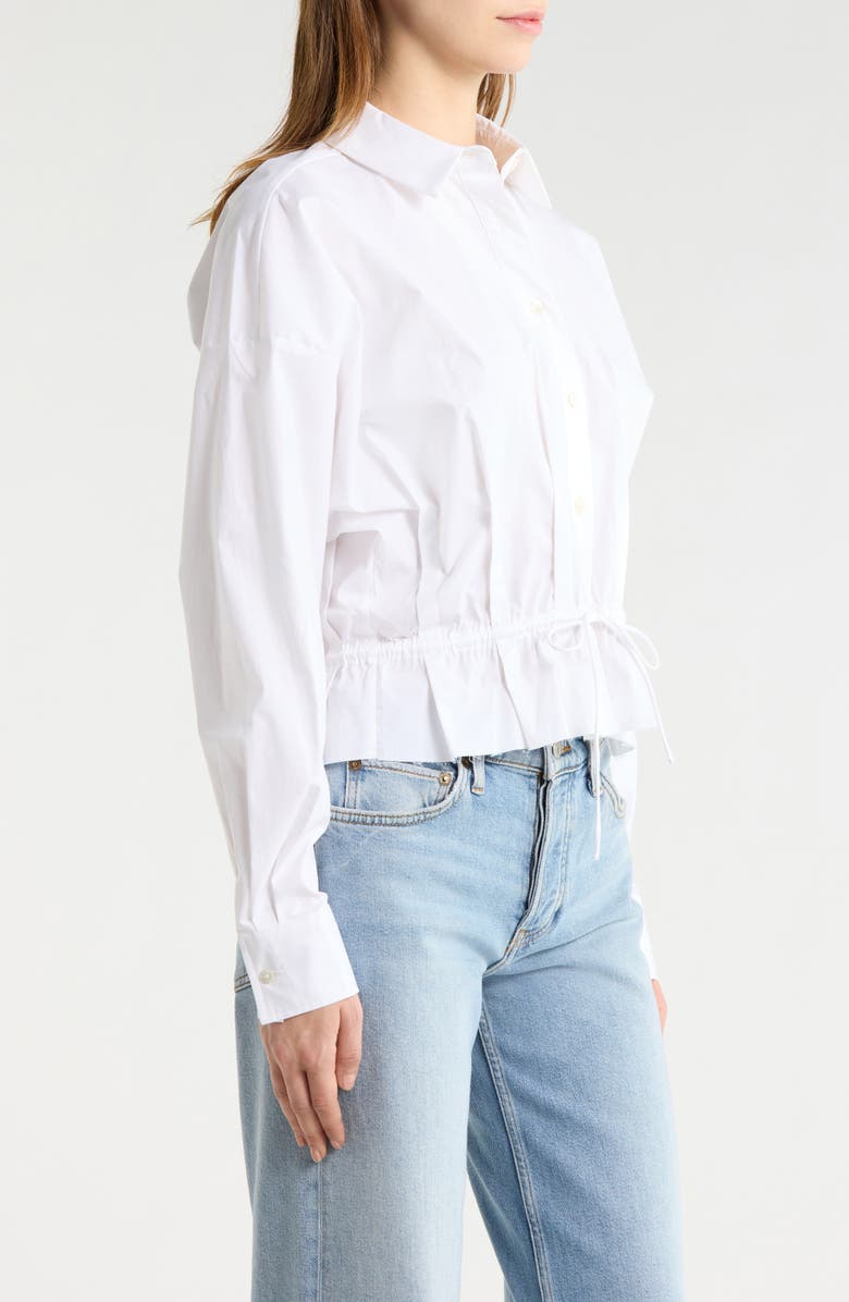 STAUD Primrose Button-Up Shirt, Alternate, color, White