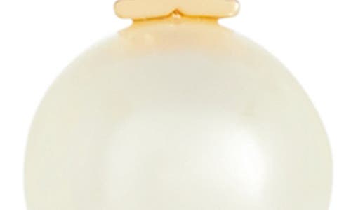 Tory Burch Faux Pearl Stud Earrings In Gold