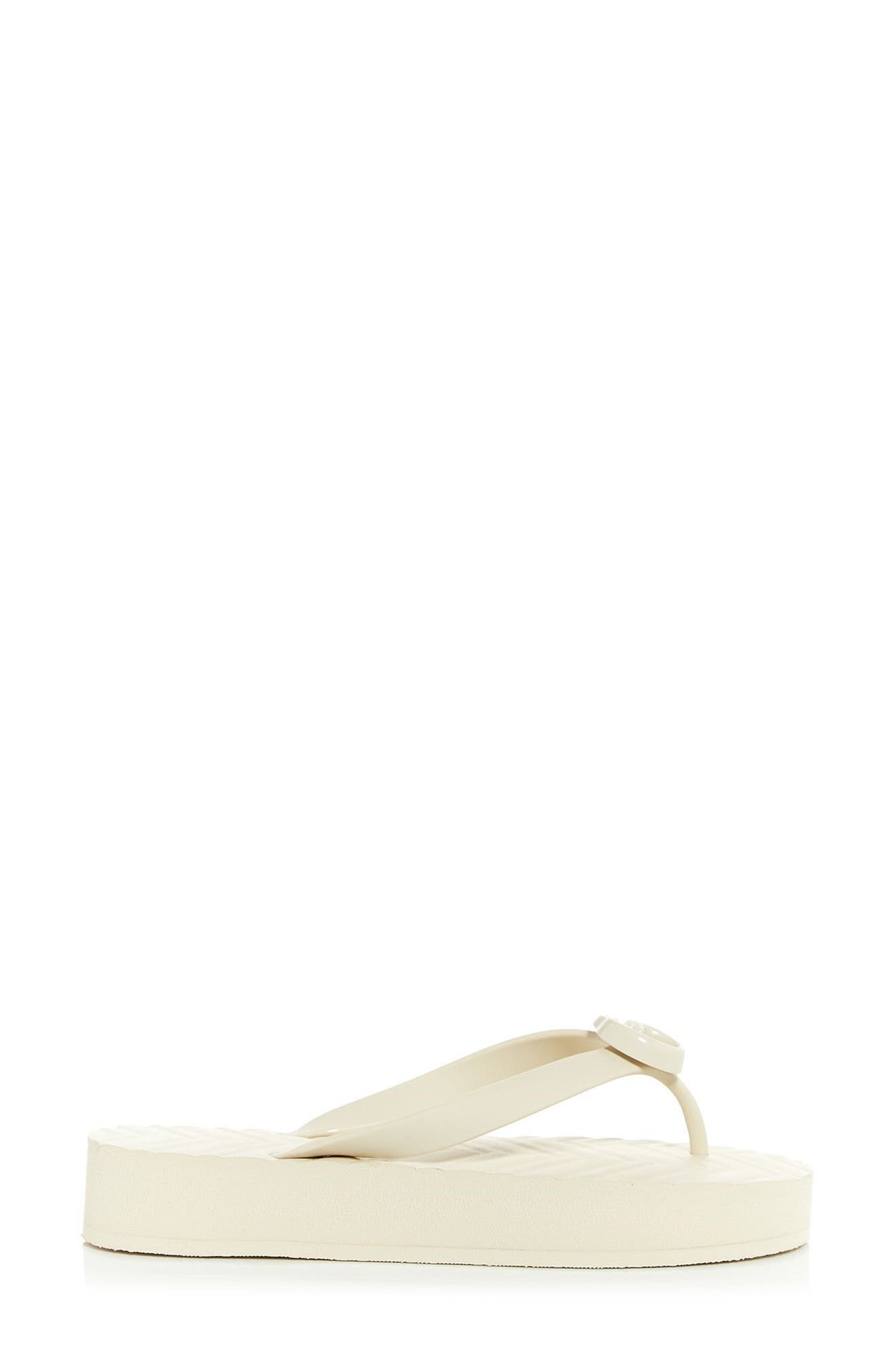 Pascar GG Platform Flip Flop, Alternate, color, MYSTIC WHITE