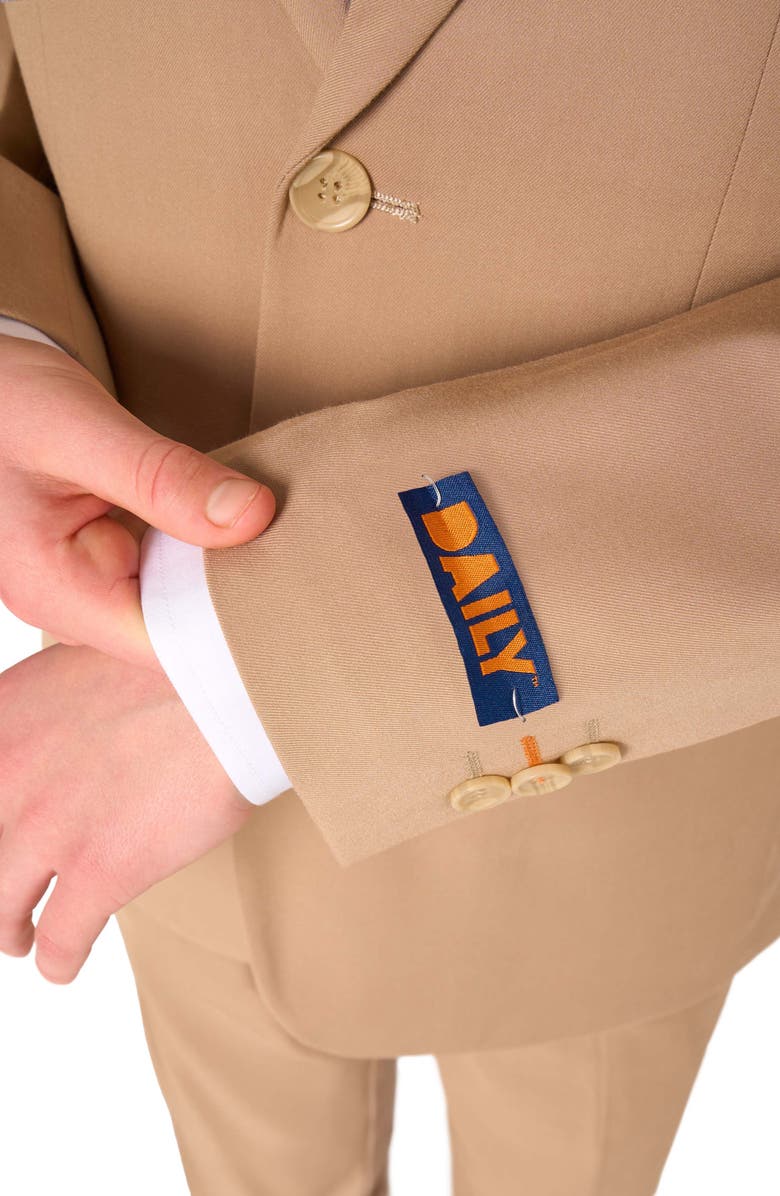 OppoSuits Kids' Daily Dark Sand Stretch Suit, Alternate, color, Beige