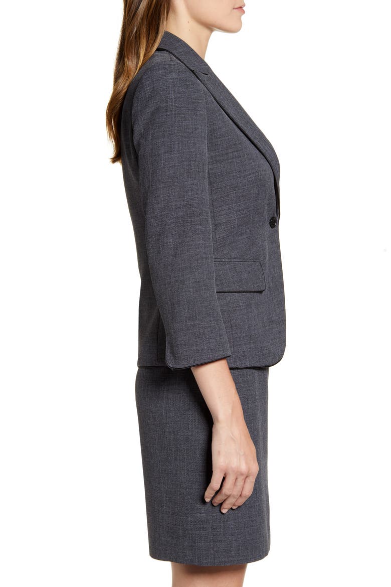 Peak Lapel Blazer, Alternate, color, NANTUCKET GREY/ ANNE BLACK