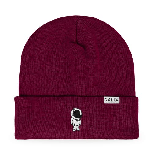 Dalix Astronaut Beanie In Maroon