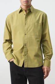 MANGO Relaxed Fit Button-Up Shirt
