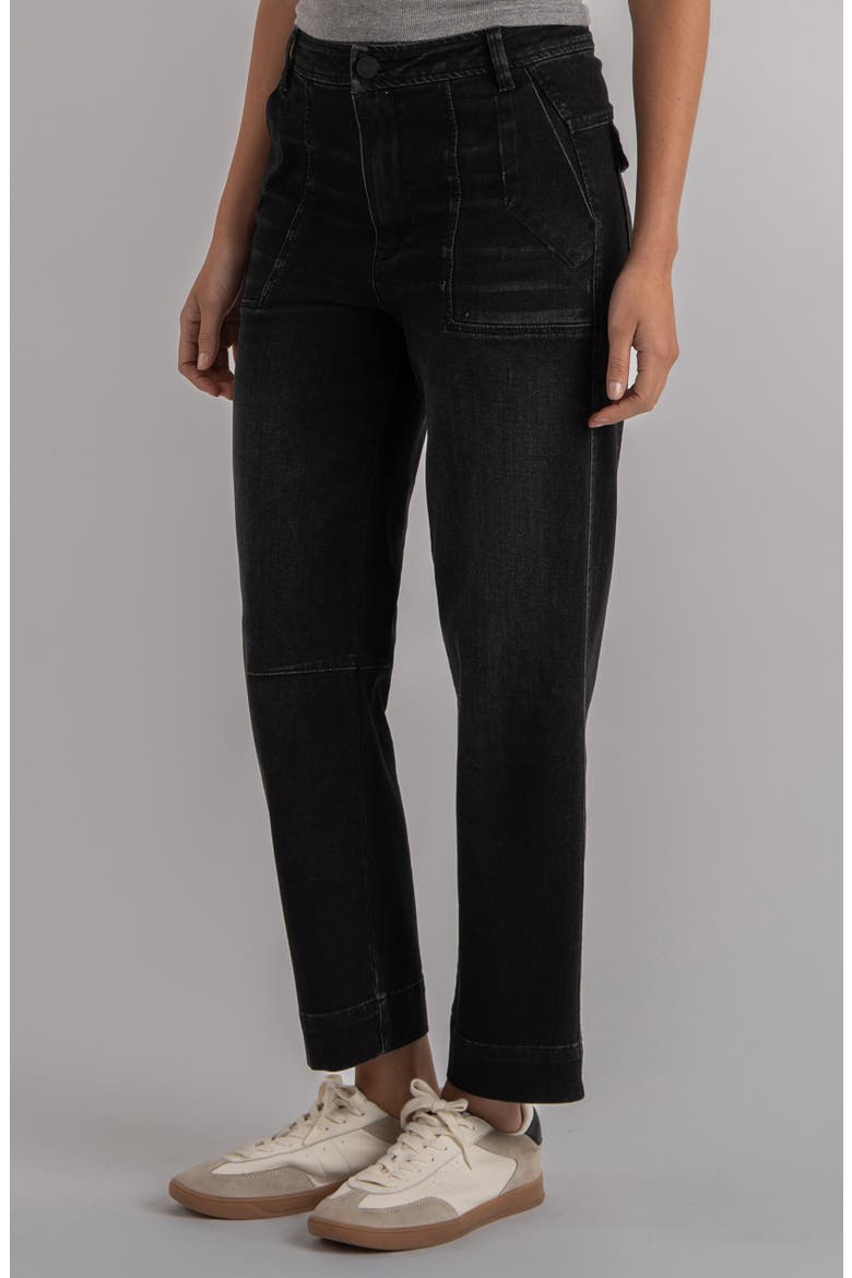 Ashton High Waist Ankle Barrel Jeans, Alternate, color, GRINNING
