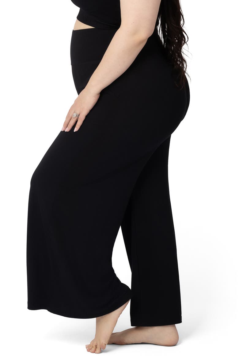 Wide Leg Maternity & Postpartum Lounge Pant, Alternate, color, BLACK