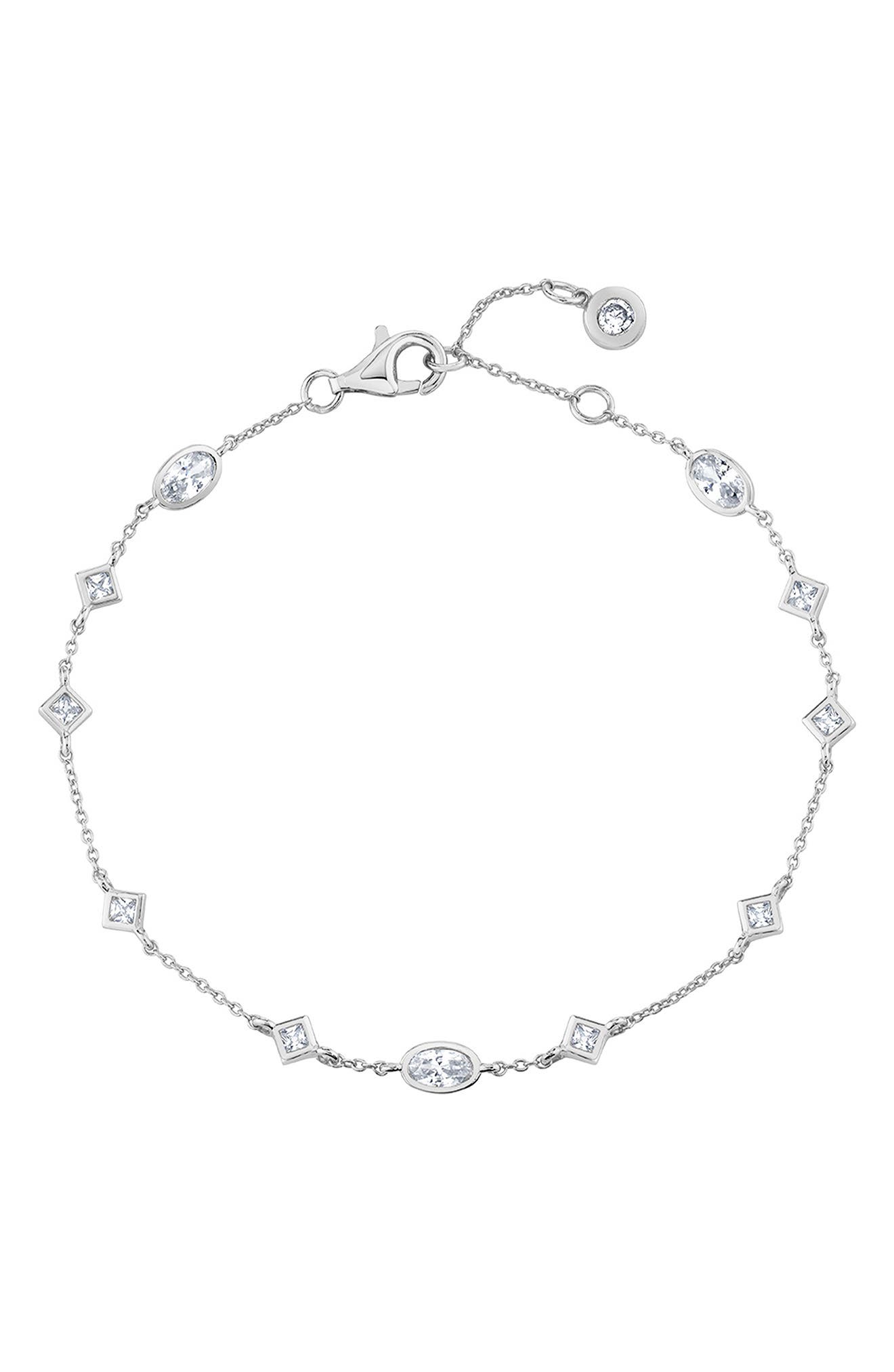 selected PURE PLATINUM / CLEAR STONE