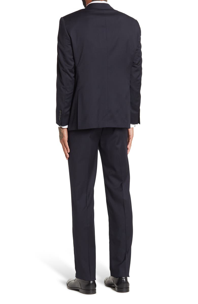 Hart Schaffner Marx New York Notch Collar Two Button Wool Suit, Alternate, color, 