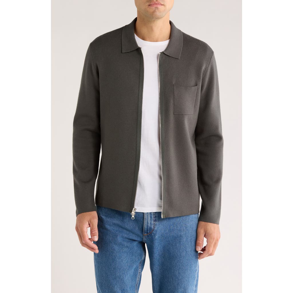 Truth Zip Sweater In Black