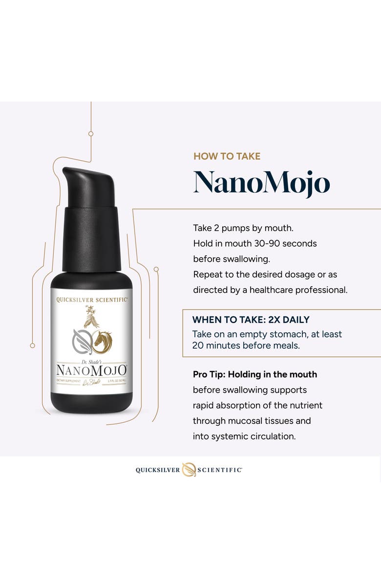Quicksilver Scientific NanoMojo Adaptogenic Epimedium Rhodiola and Ginseng Supplement, Alternate, color, 