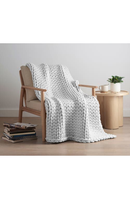 Vellux Weighted Knit Blanket In Gray