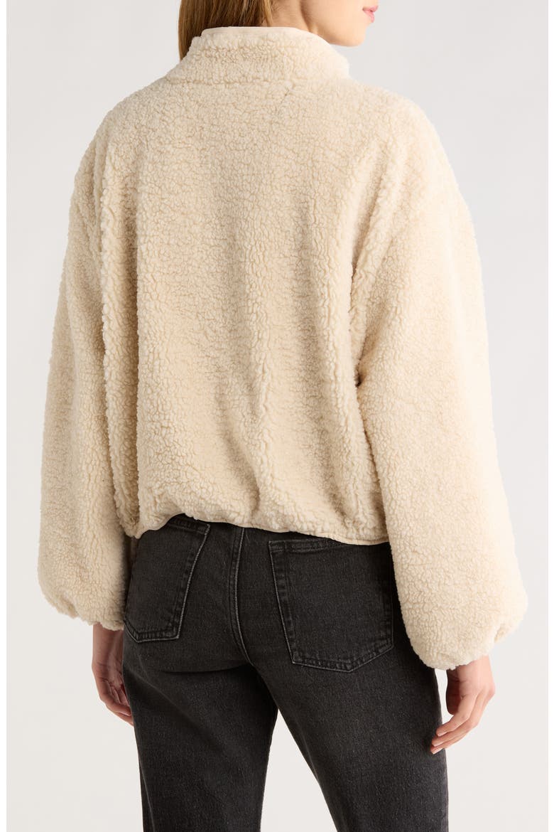 High Pile Fleece Jacket, Alternate, color, BEIGE