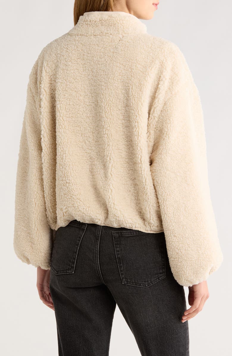 All in Favor High Pile Fleece Jacket, Alternate, color, Beige